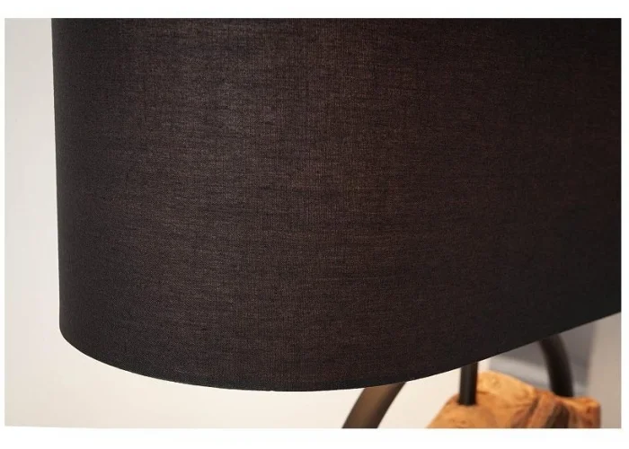 Stolní lampa Element černá akácie 58cm