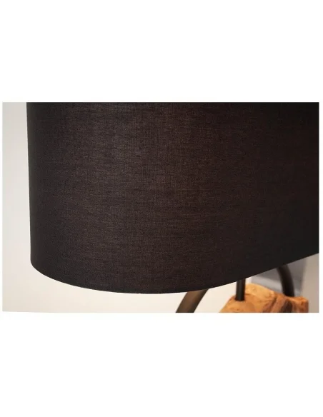 Stolní lampa Element černá akácie 58cm