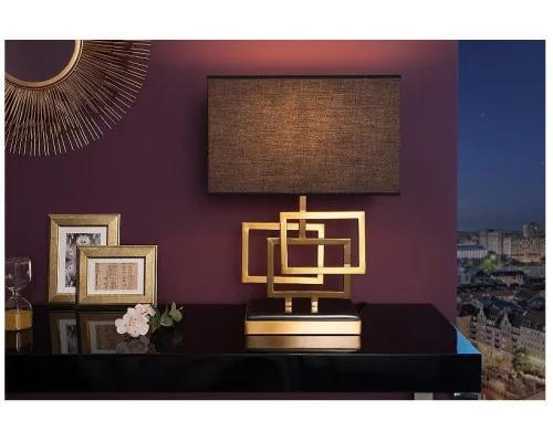 Stolní lampa Leonor zlatá 56cm