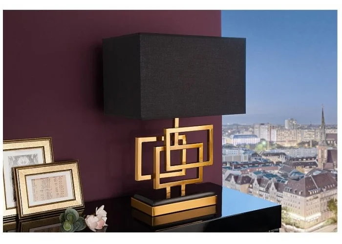 Stolní lampa Leonor zlatá 56cm