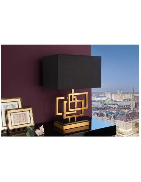 Stolní lampa Leonor zlatá 56cm