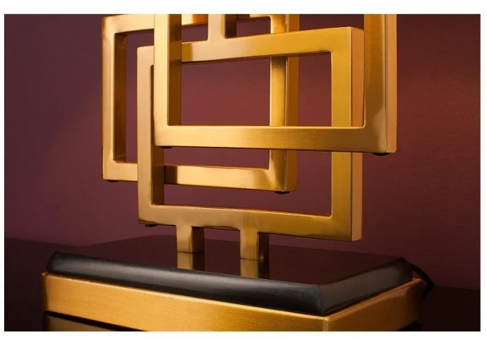 Stolní lampa Leonor zlatá 56cm