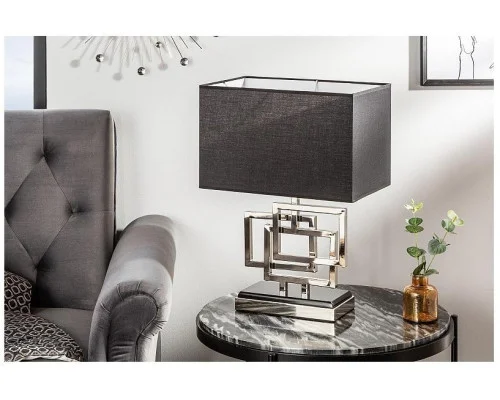 Stolní lampa Leonor stříbrná 56cm