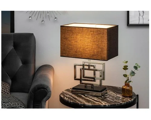 Stolní lampa Leonor stříbrná 56cm 2