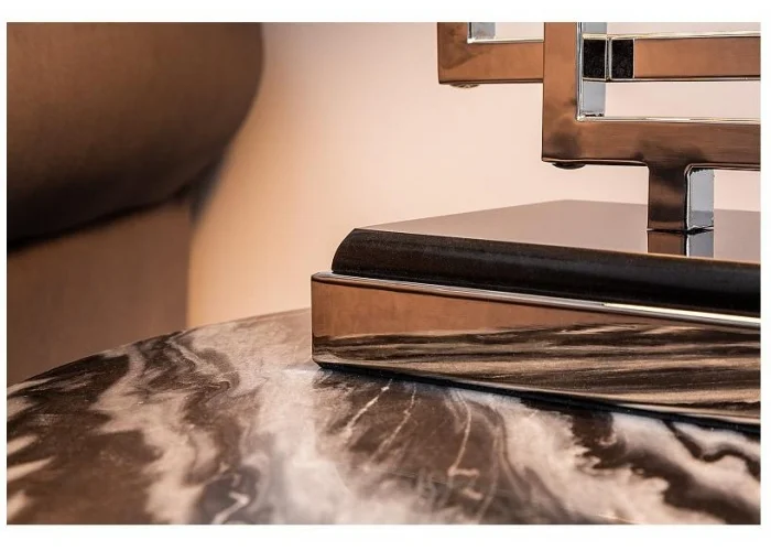 Stolní lampa Leonor stříbrná 56cm