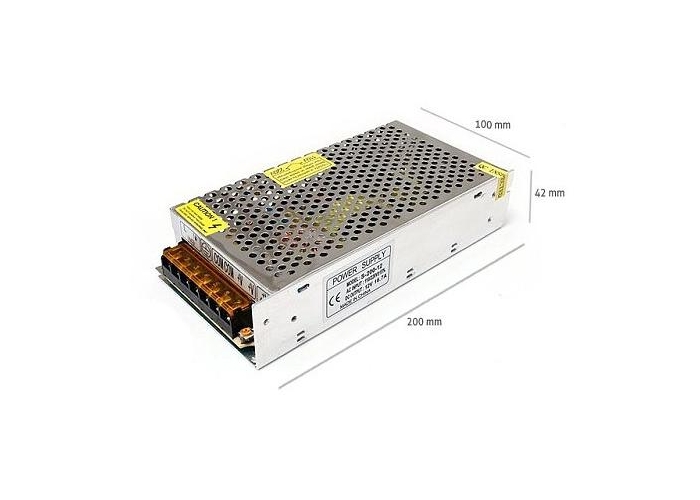Napájecí zdroj pro LED pásky 15A 180W 12V DC plech