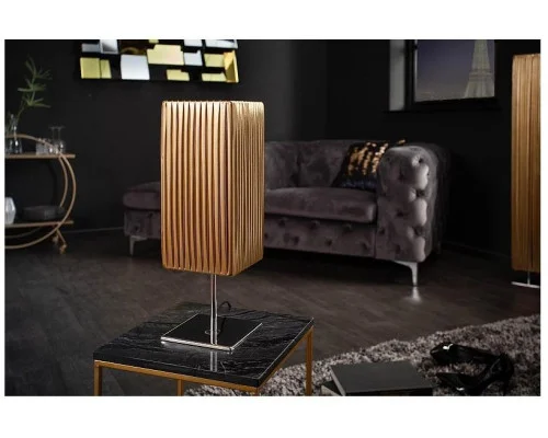 Stolní lampa Paříž zlatá 43cm 2