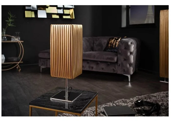 Stolní lampa Paříž zlatá 43cm