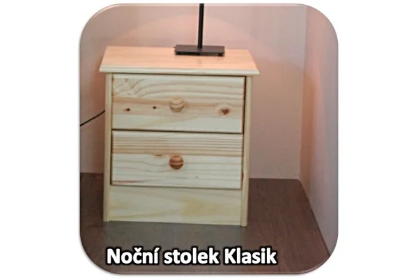Noční stolek se šuplíky