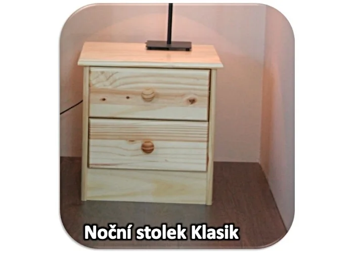 Noční stolek se šuplíky