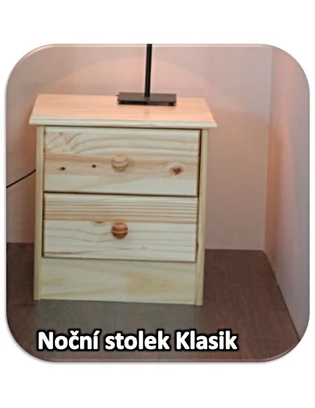 Noční stolek se šuplíky