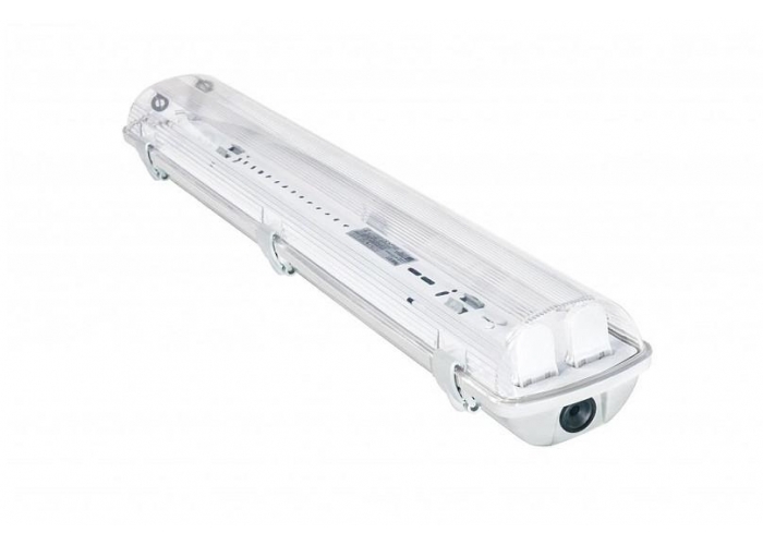 Svítidlo pro LED trubice - 2x60cm - BRGTRU031 - jednostranné napájení - IP65