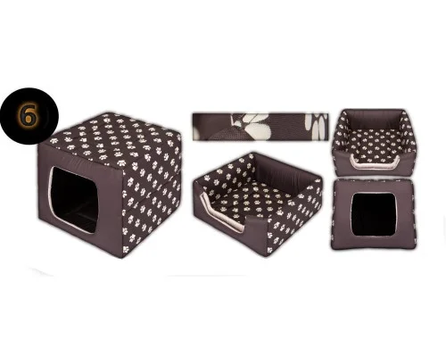 Pelíšek DOUBLE BOX+bouda a pelech in One - dekor 6