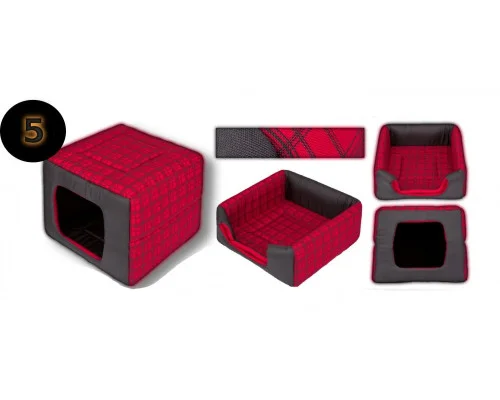 Pelíšek DOUBLE BOX+bouda a pelech in One - dekor 5