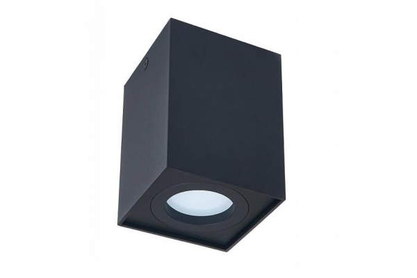 Podhledové bodové svítidlo OS201-CP nevýklopné - čtverec - černá matná + patice GU10