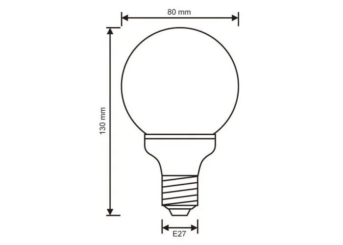 LED žárovka E27 4W teplá bílá