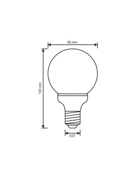 LED žárovka E27 4W teplá bílá