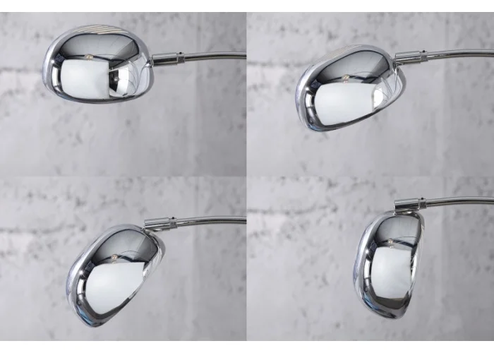 Stojací lampa Pět Světel - chrom